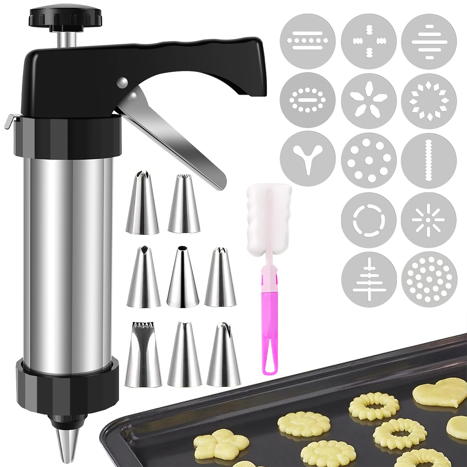 Churros Maker Gun - Cookie Maker Machine Stainless Steel Churros