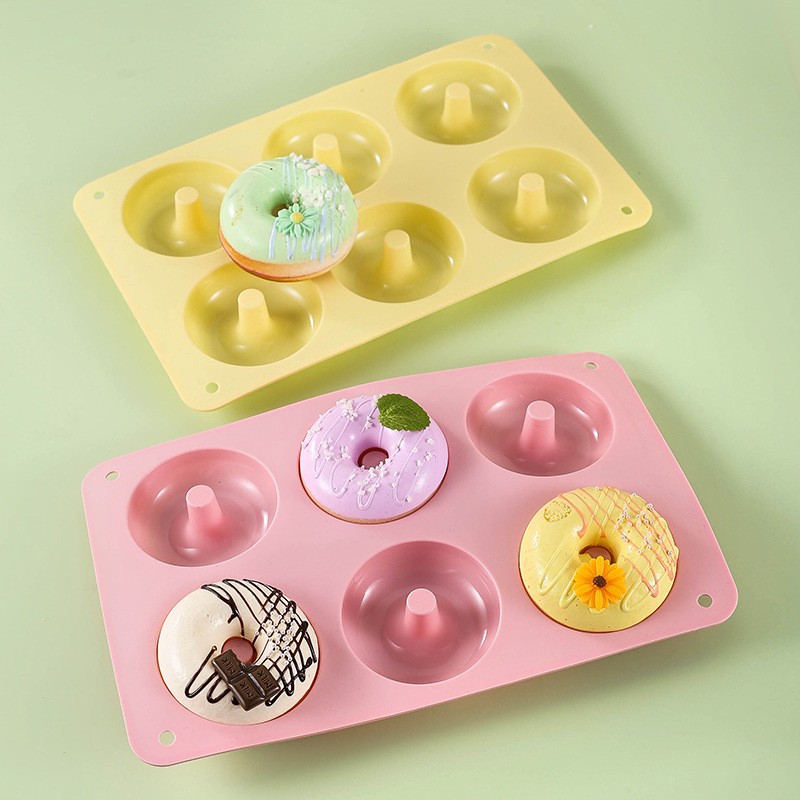Donut Mold Silicone - Food grade silicone donut Macaron colored