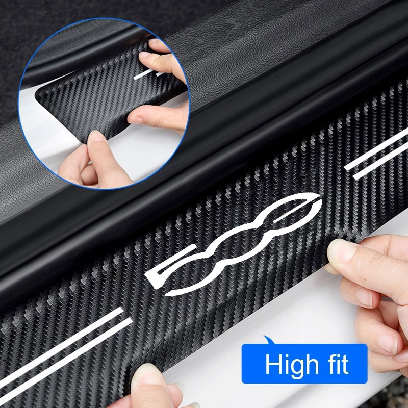 Car Door Sill Guard Plate Thre - Crepe Pan Carbon ulasan dan harga