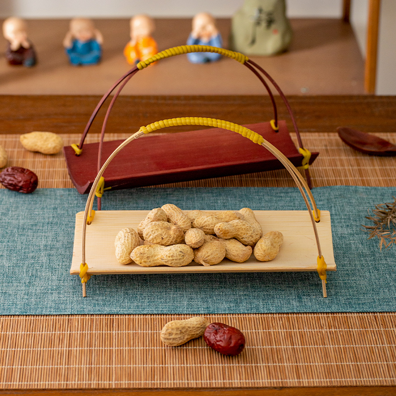 Handwoven Bamboo  Tea Tray Wed - Dim Sum Basket ulasan dan harga