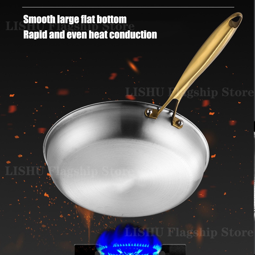 22/24/26/28/30cm Titanium Stai - Egg Waffle Pan ulasan dan harga