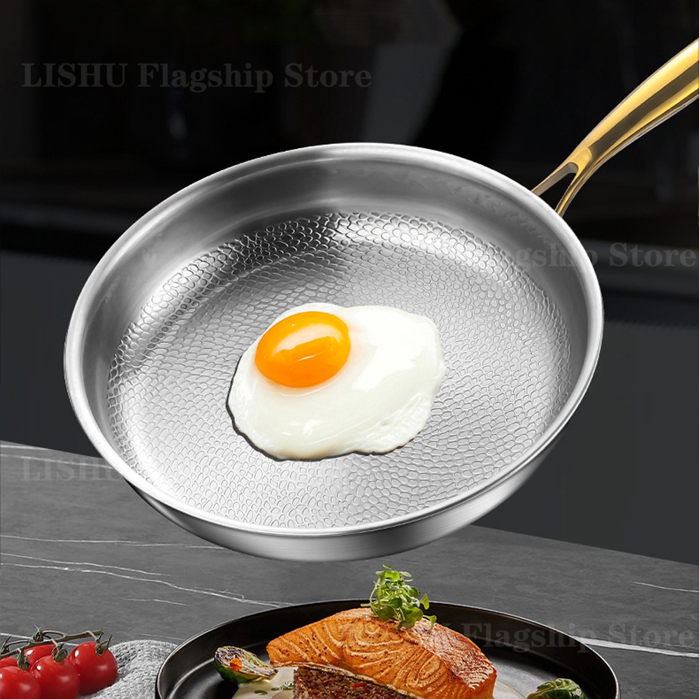 22/24/26/28/30cm Titanium Stai - Egg Waffle Pan ulasan dan harga