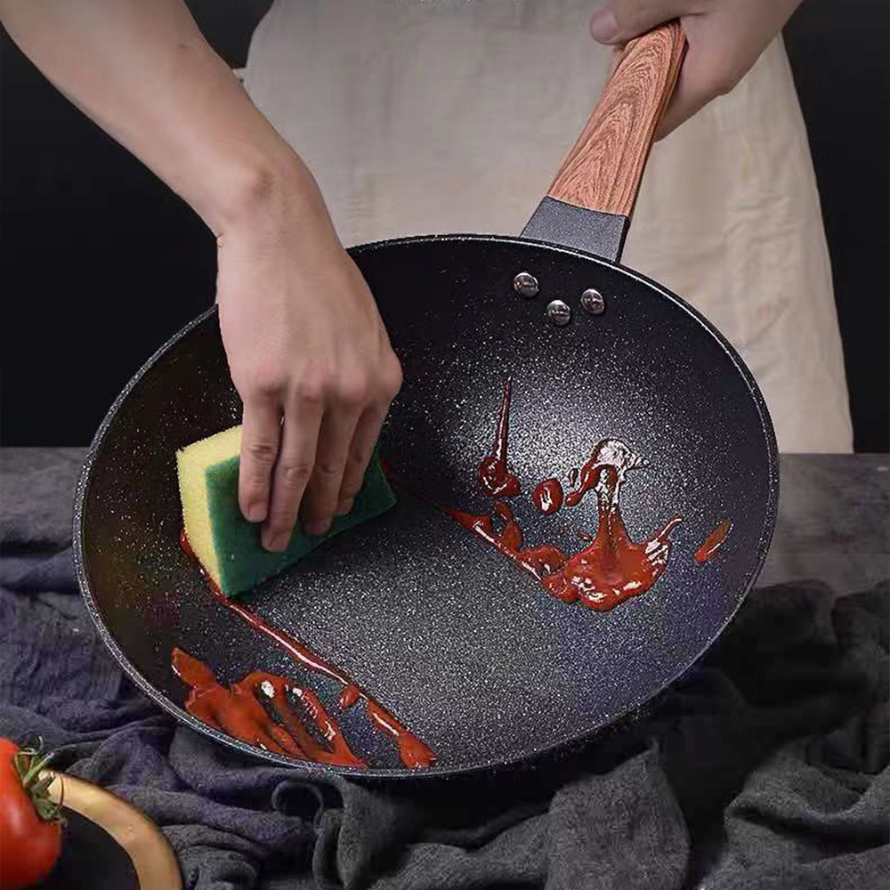 32CM Non-stick Wok Frying Pan  - Mini Pancake Griddle ulasan dan harga