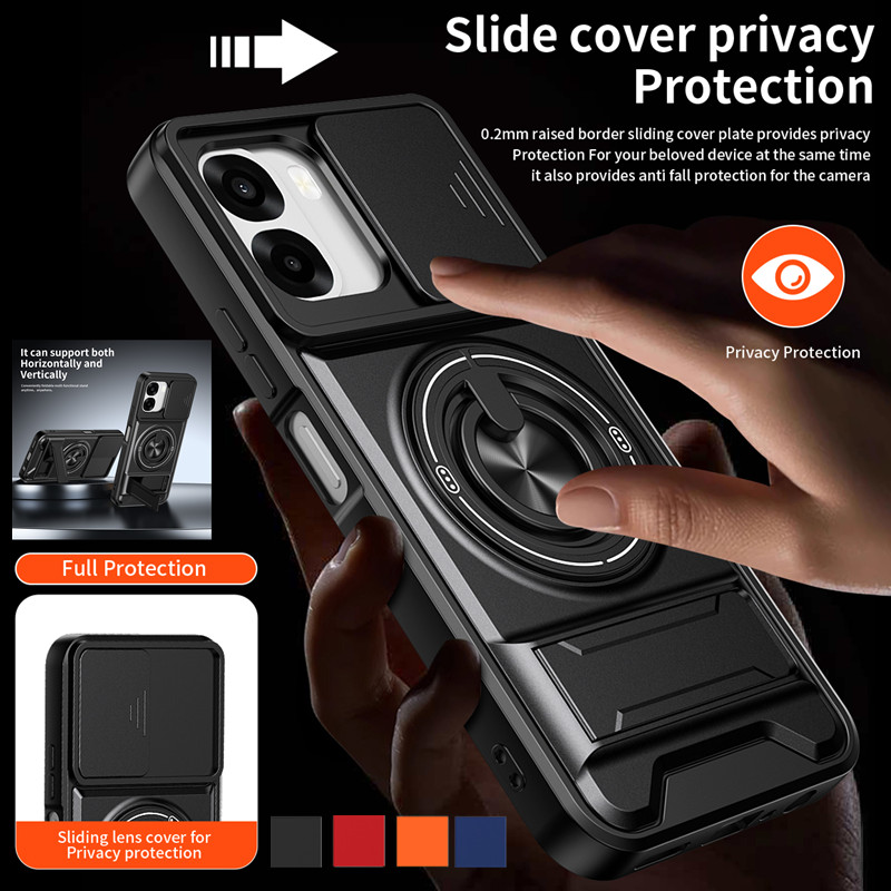 Armor Phone Case For Oppo A6x  - Taco Stand Holder ulasan dan harga