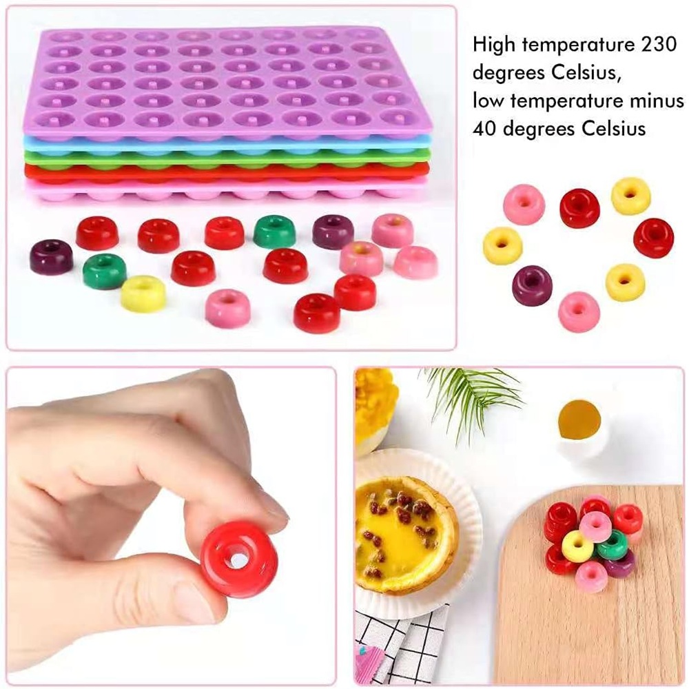 5 Pieces Of Mini Donuts Silico - Donut Mold Silicone ulasan dan harga