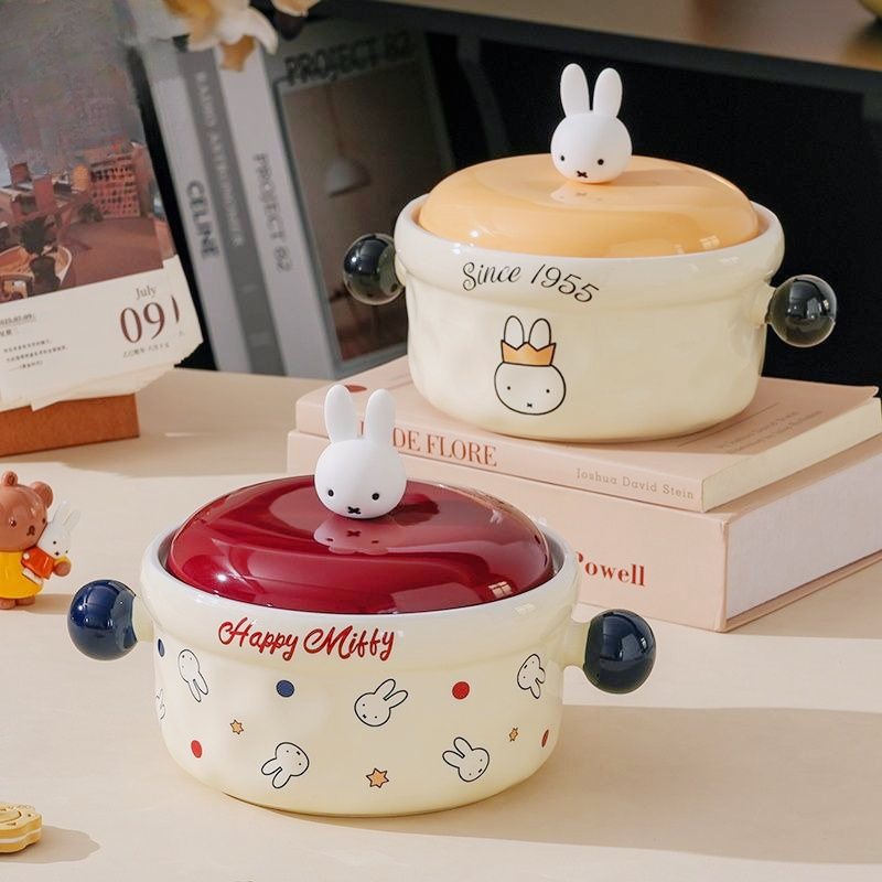 Miffy Cute Cartoon Ceramic Noo - Dim Sum Basket ulasan dan harga