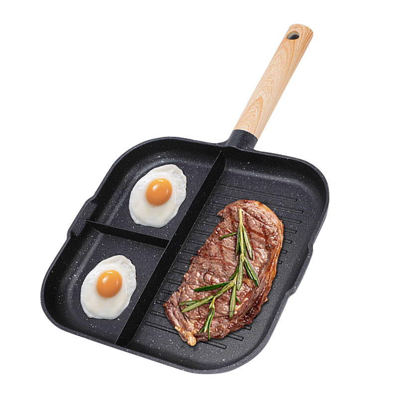 3 in 1 Frying Pan Aluminum All - Egg Waffle Pan ulasan dan harga