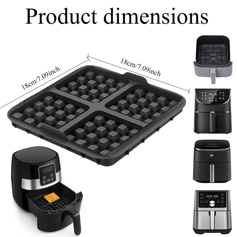 Square Waffle Mold, Non-Stick  - Mini Pancake Griddle ulasan dan harga
