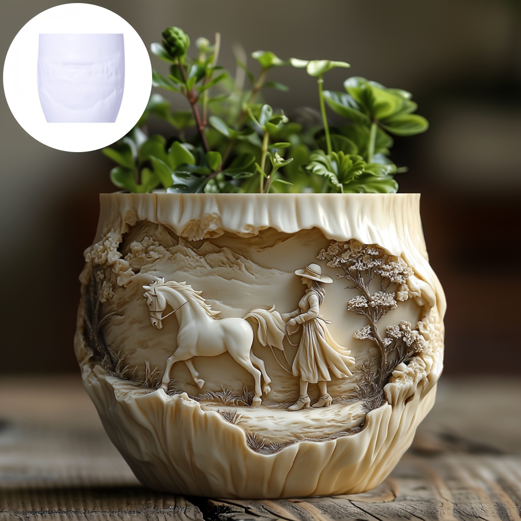 Beauty holding horse relief su - Potsticker Mold ulasan dan harga