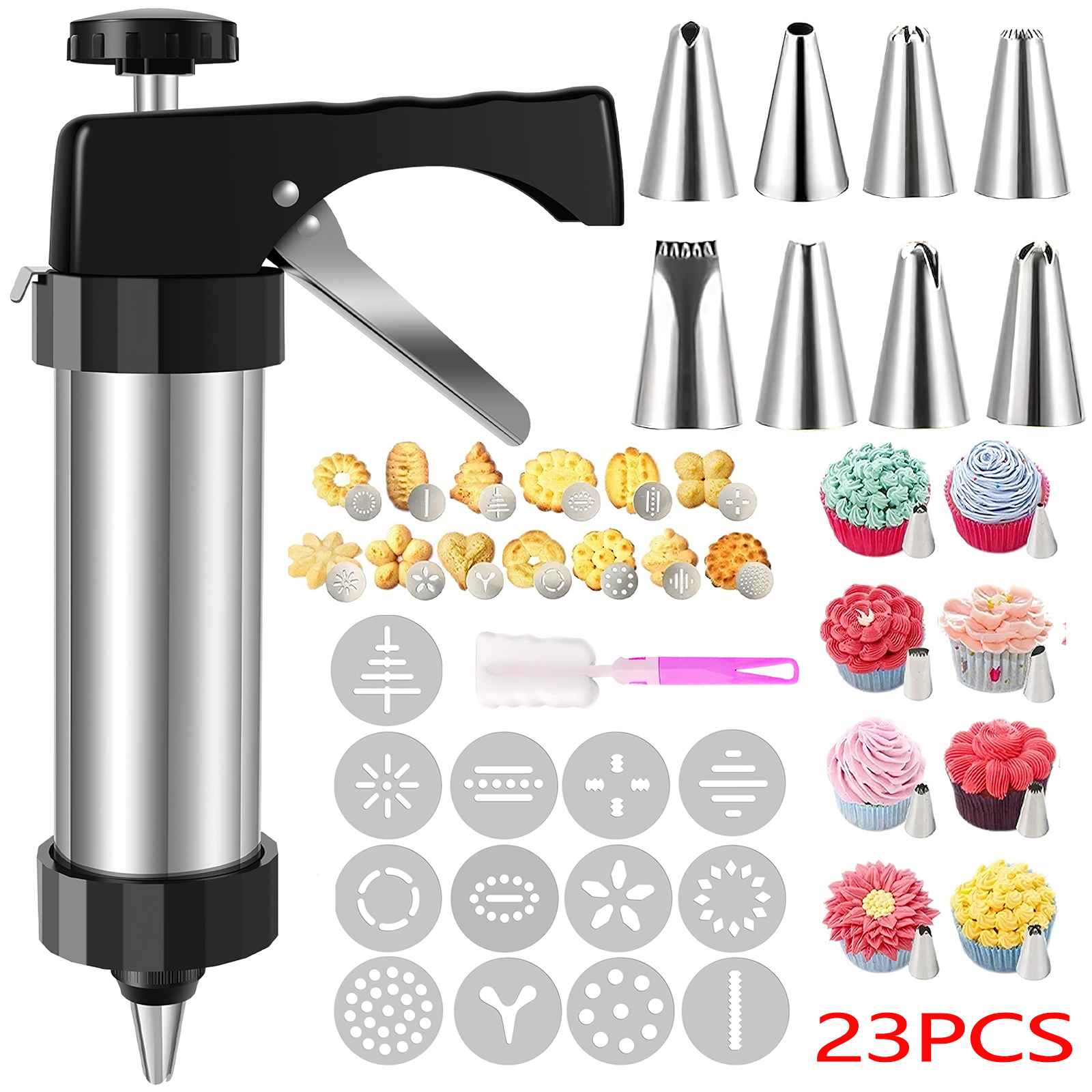 GMOX Cookie Press Gun and Tips - Churros Maker Gun ulasan dan harga