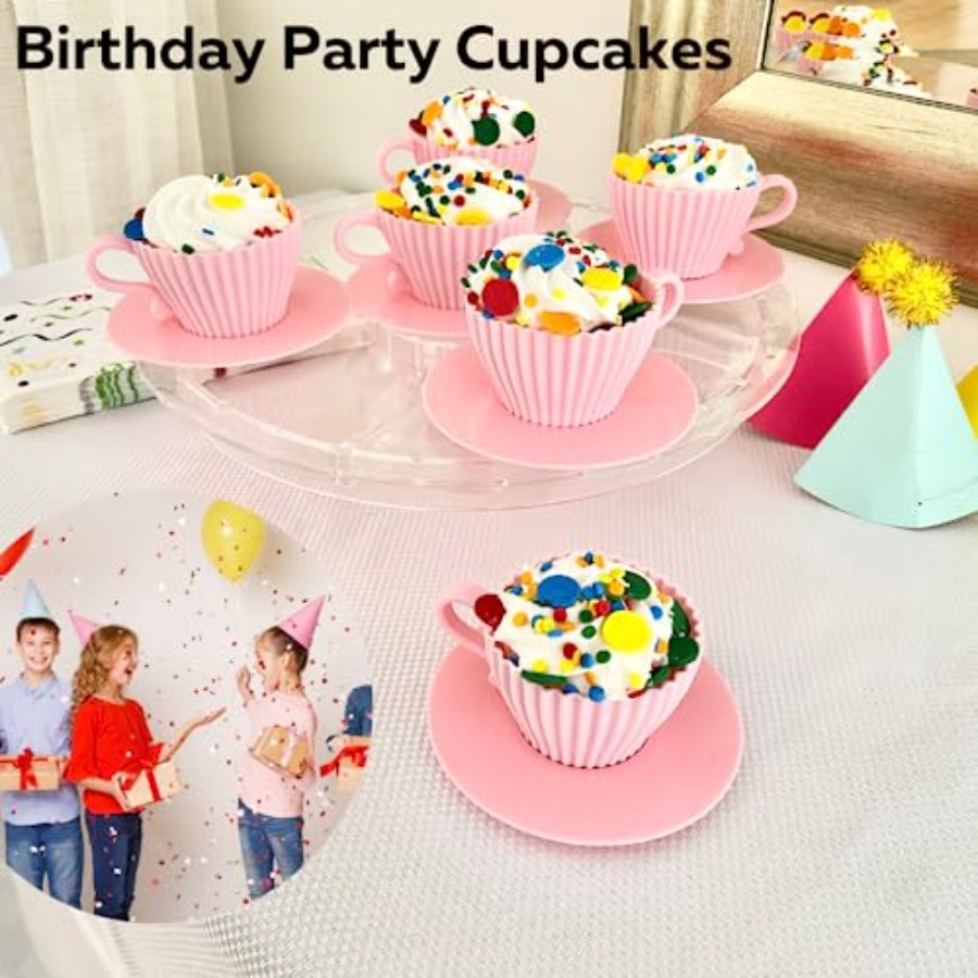 Silicone Teacup Set 12 Pc - Cu - Donut Mold Silicone ulasan dan harga