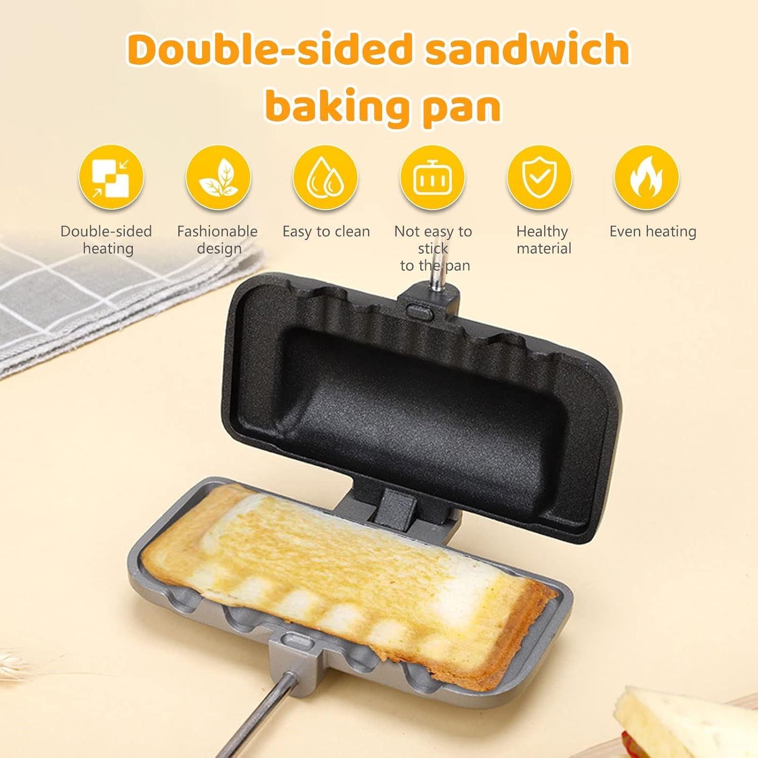 Double Sided Frying Pan, Sandw - Mini Pancake Griddle ulasan dan harga