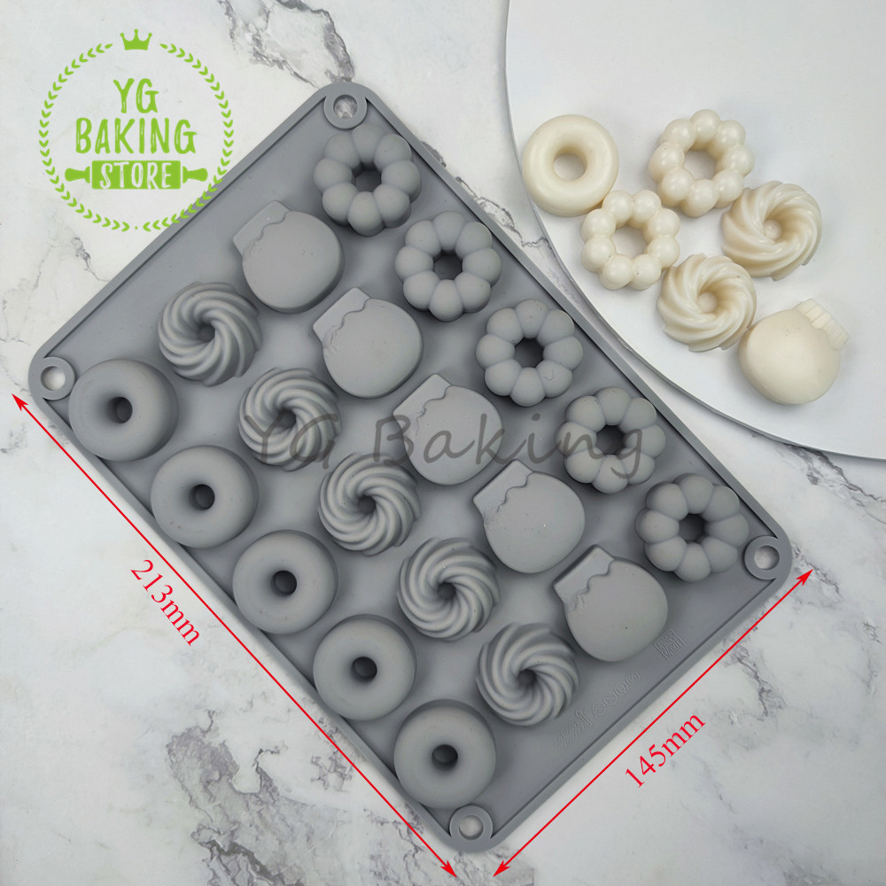 Dorica 3D Mini Donut Sawalin C - Donut Mold Silicone ulasan dan harga