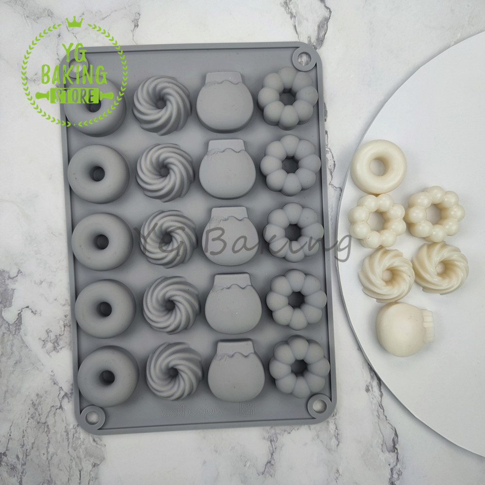 Dorica 3D Mini Donut Sawalin C - Donut Mold Silicone ulasan dan harga