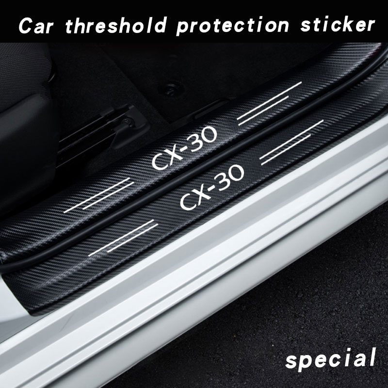 Car Door Sill Guard Plate Thre - Crepe Pan Carbon ulasan dan harga