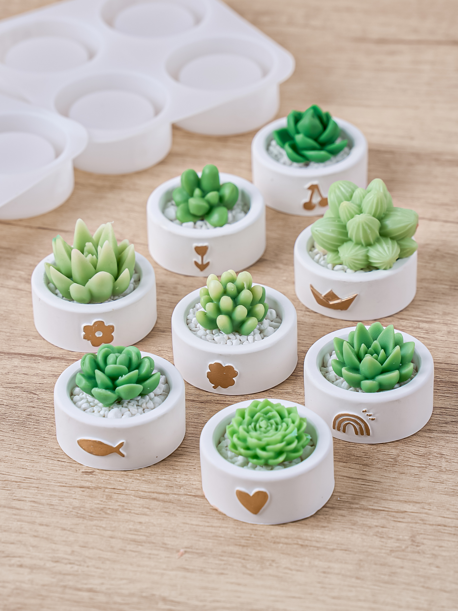 Round Candle Cup Holder Silico - Potsticker Mold ulasan dan harga