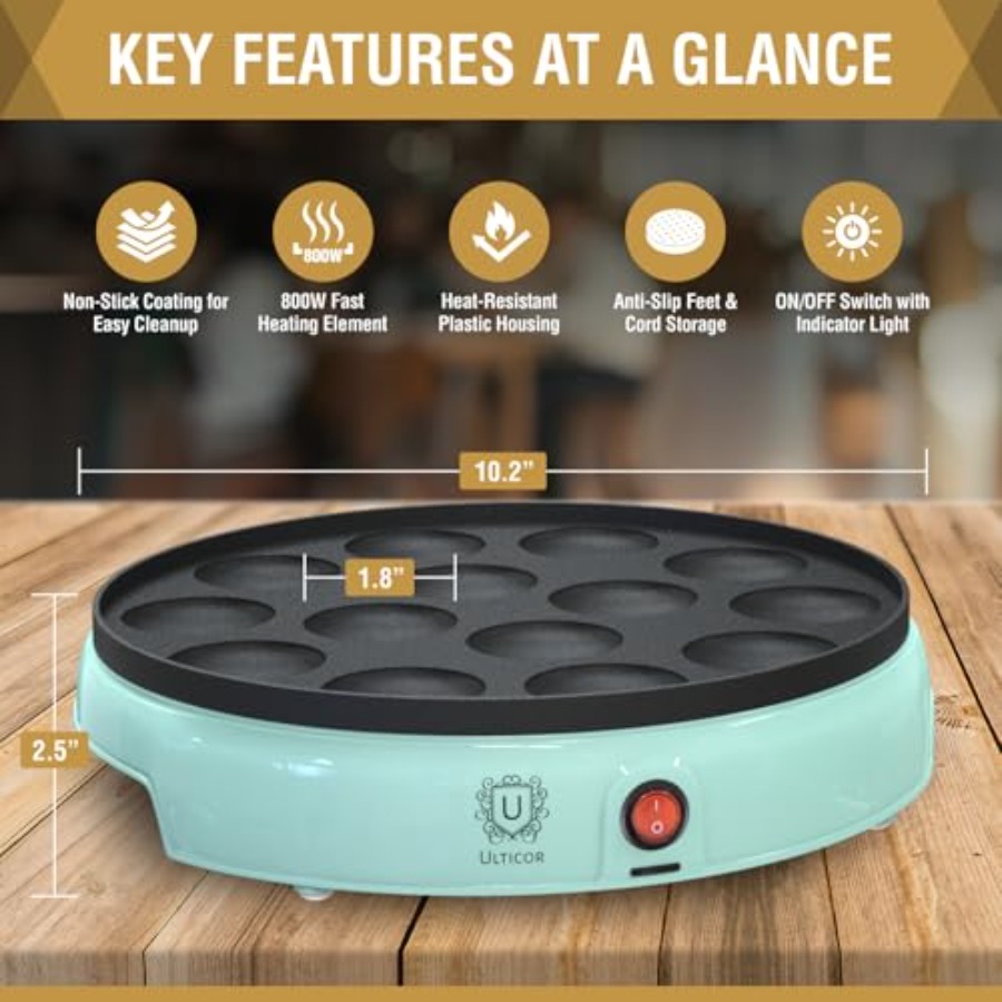 Mini Pancake Maker 14-Hole Ele - Mini Pancake Griddle ulasan dan harga