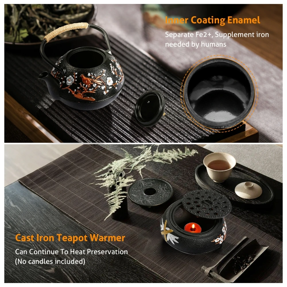 Cast Iron Teapot Set with Alco - Cast Iron Corn ulasan dan harga