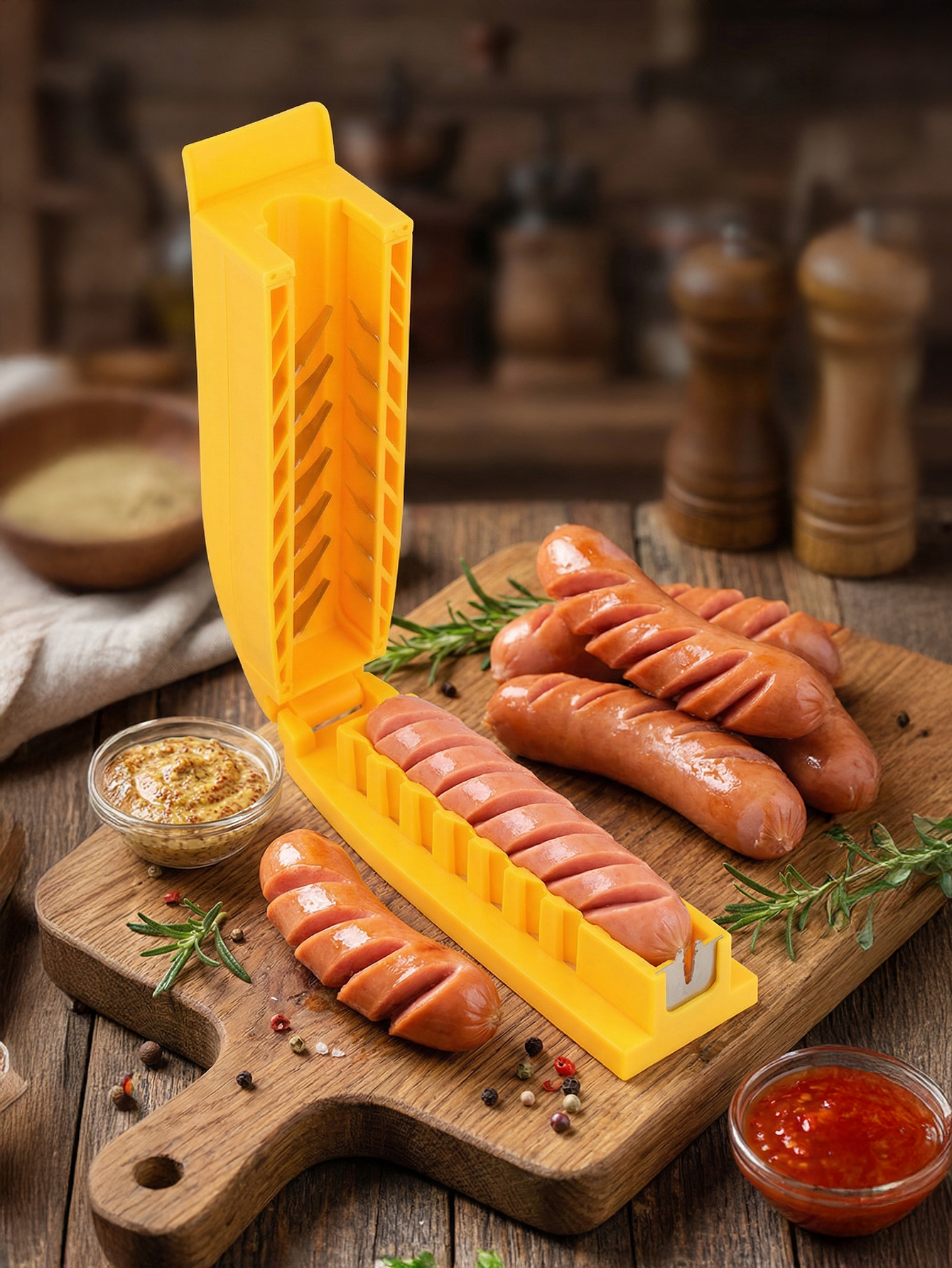 Manual Sausage Slicing Tool Re - Hot Dog Press ulasan dan harga