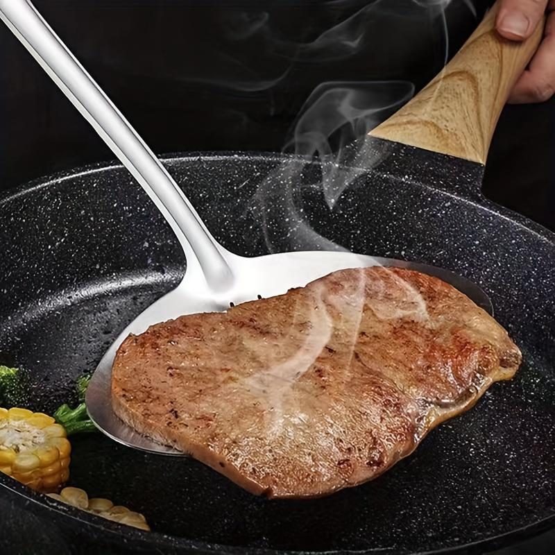 1PC Large Stainless Steel Fish - Okonomiyaki Spatula ulasan dan harga