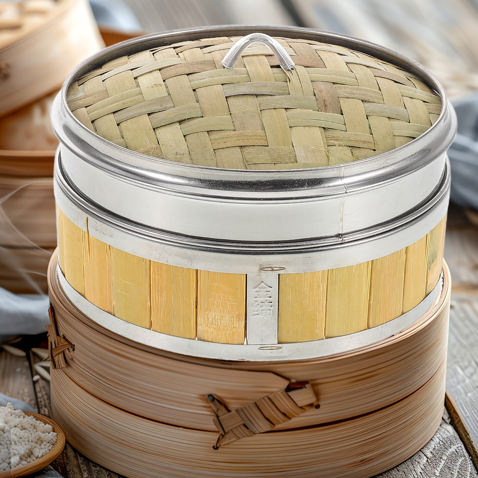 18Cm Traditional Bamboo Steame - Bao Steamer Bamboo ulasan dan harga